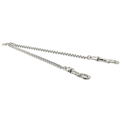 Chrome Plated Coupler Leash for Walking 2 Dogs (3.0 mm x 29 inches)