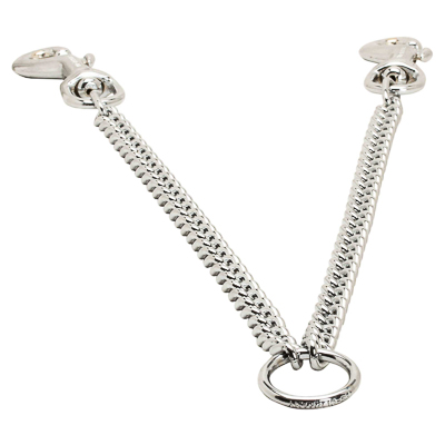 Chrome Plated Coupler Leash for Walking 2 Dogs (3.0 mm x 29 inches)