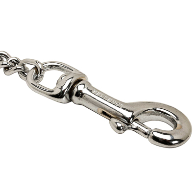 Chrome Plated Coupler Leash for Walking 2 Dogs (3.0 mm x 29 inches)