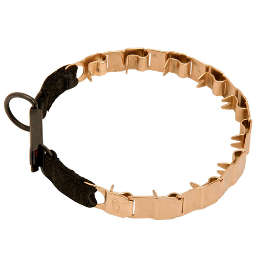 Curogan Neck Tech SPORT Dog Prong Collar with a Click-Lock Buckle (ClicLock)- 19 inches (48 cm) long