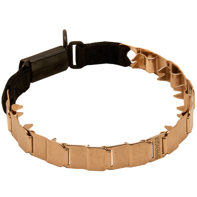 Curogan Neck Tech SPORT Dog Prong Collar with a Click-Lock Buckle (ClicLock)- 19 inches (48 cm) long