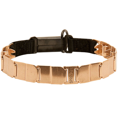 Curogan Neck Tech SPORT Dog Prong Collar with a Click-Lock Buckle (ClicLock)- 19 inches (48 cm) long