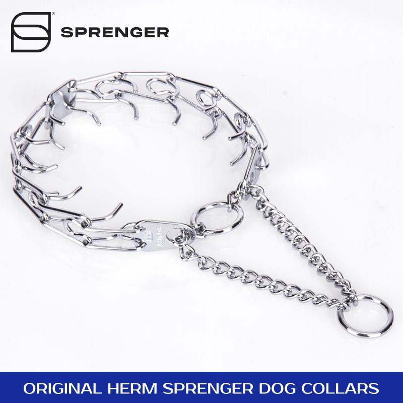 Herm Sprenger Chrome Plated Steel Pinch Prong Collar (3 mm x 22 inches)