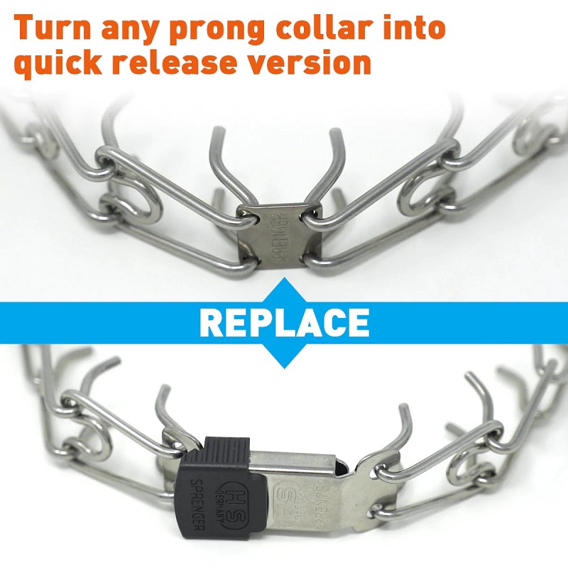 Herm Sprenger - Click-Lock (ClicLock) Quick Release Buckle - Stainless Steel